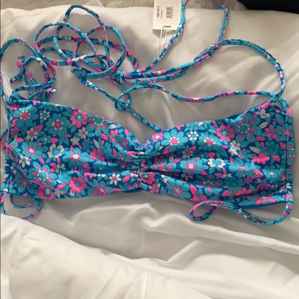 Blue Frankies bikini top